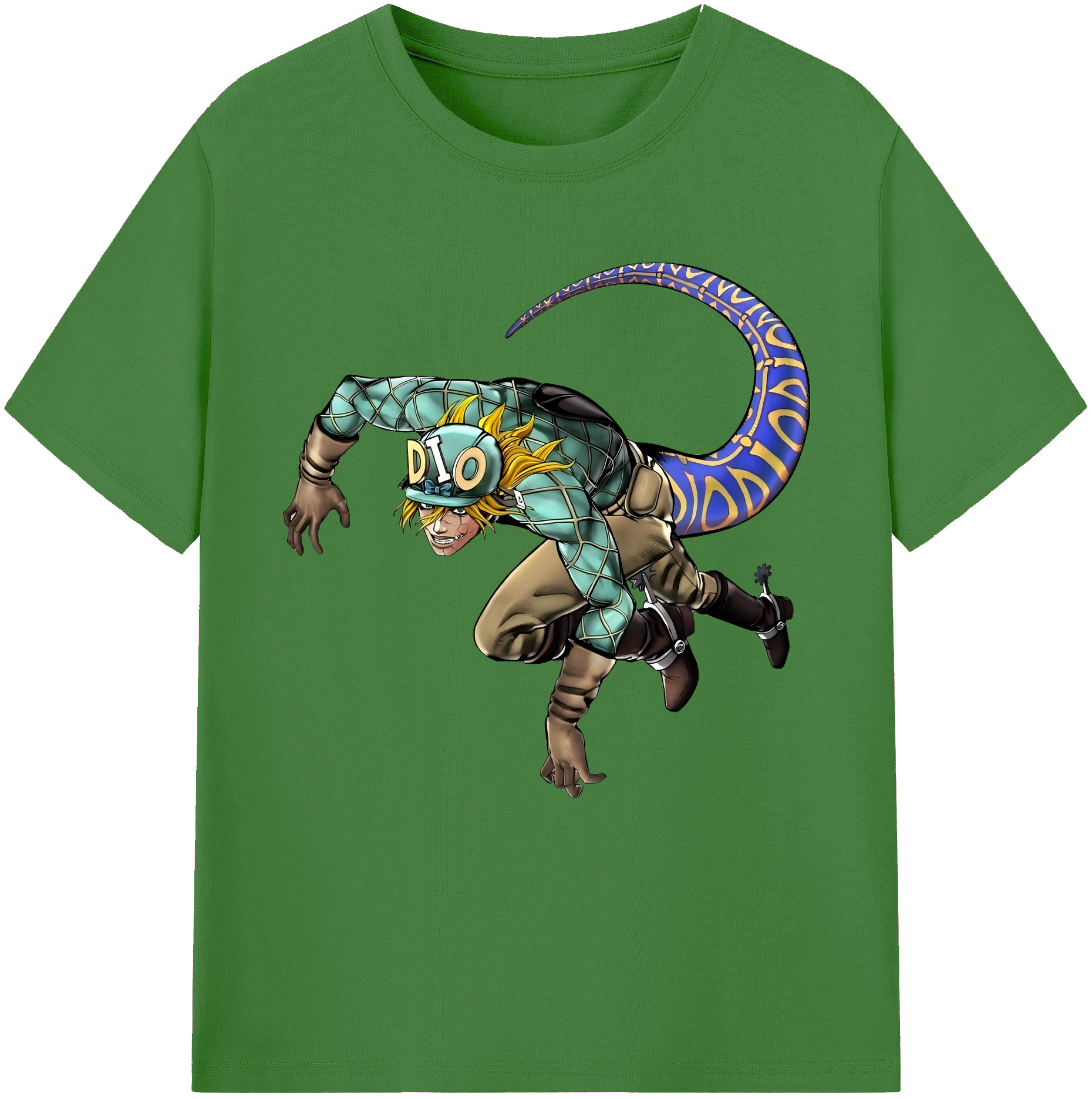 （画像用） ジョジョの奇妙な冒険 ディオ?ブランドー JoJo's Bizarre Adventure Dio Brando レディースカジュアルプリントTシャツ（綿100％）